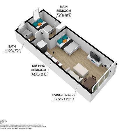 Beachy 1 B/R, W/2 Queen Beds, On Ocean Drive Beach Miami Beach Bagian luar foto