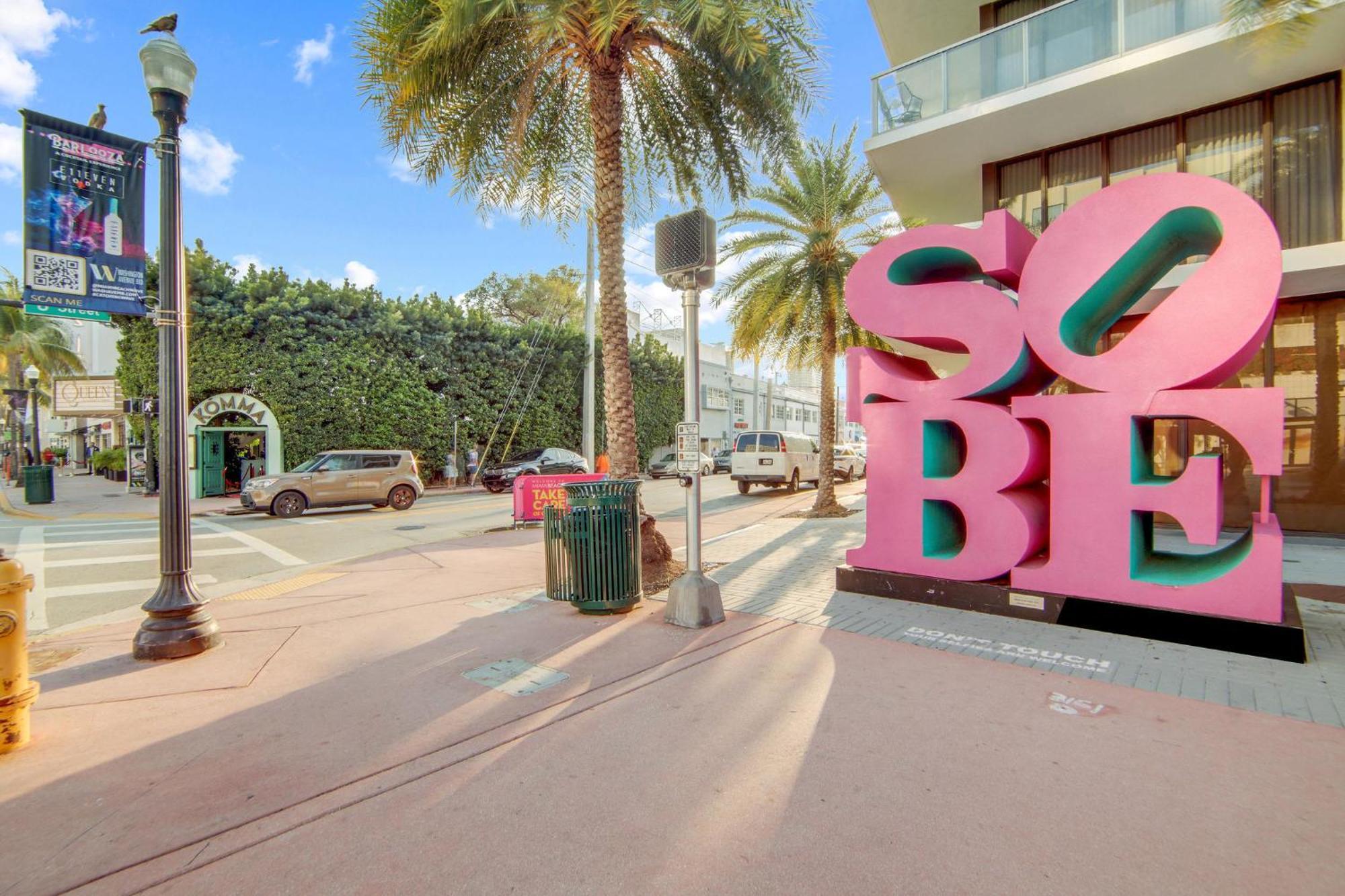 Beachy 1 B/R, W/2 Queen Beds, On Ocean Drive Beach Miami Beach Bagian luar foto