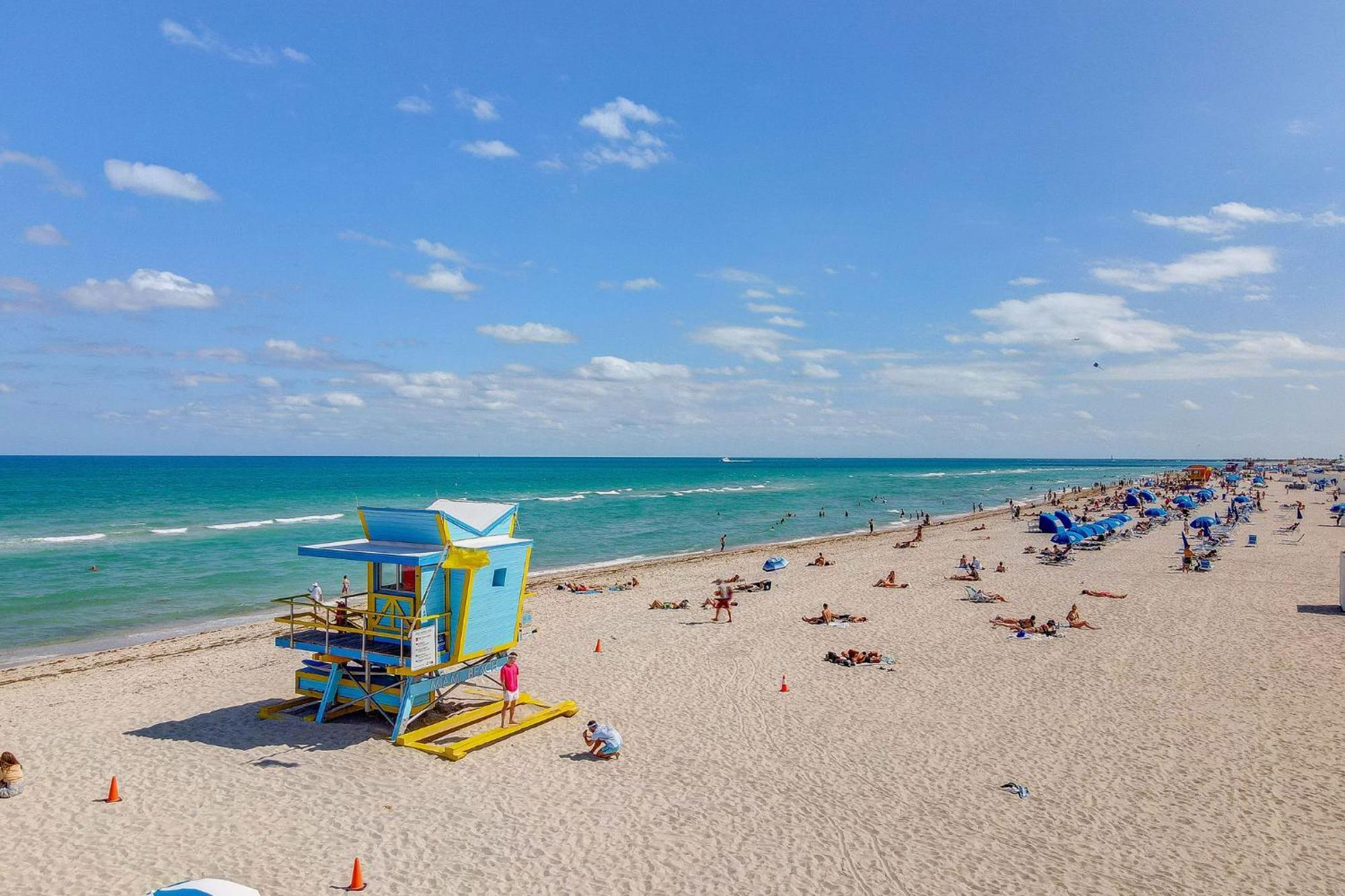 Beachy 1 B/R, W/2 Queen Beds, On Ocean Drive Beach Miami Beach Bagian luar foto