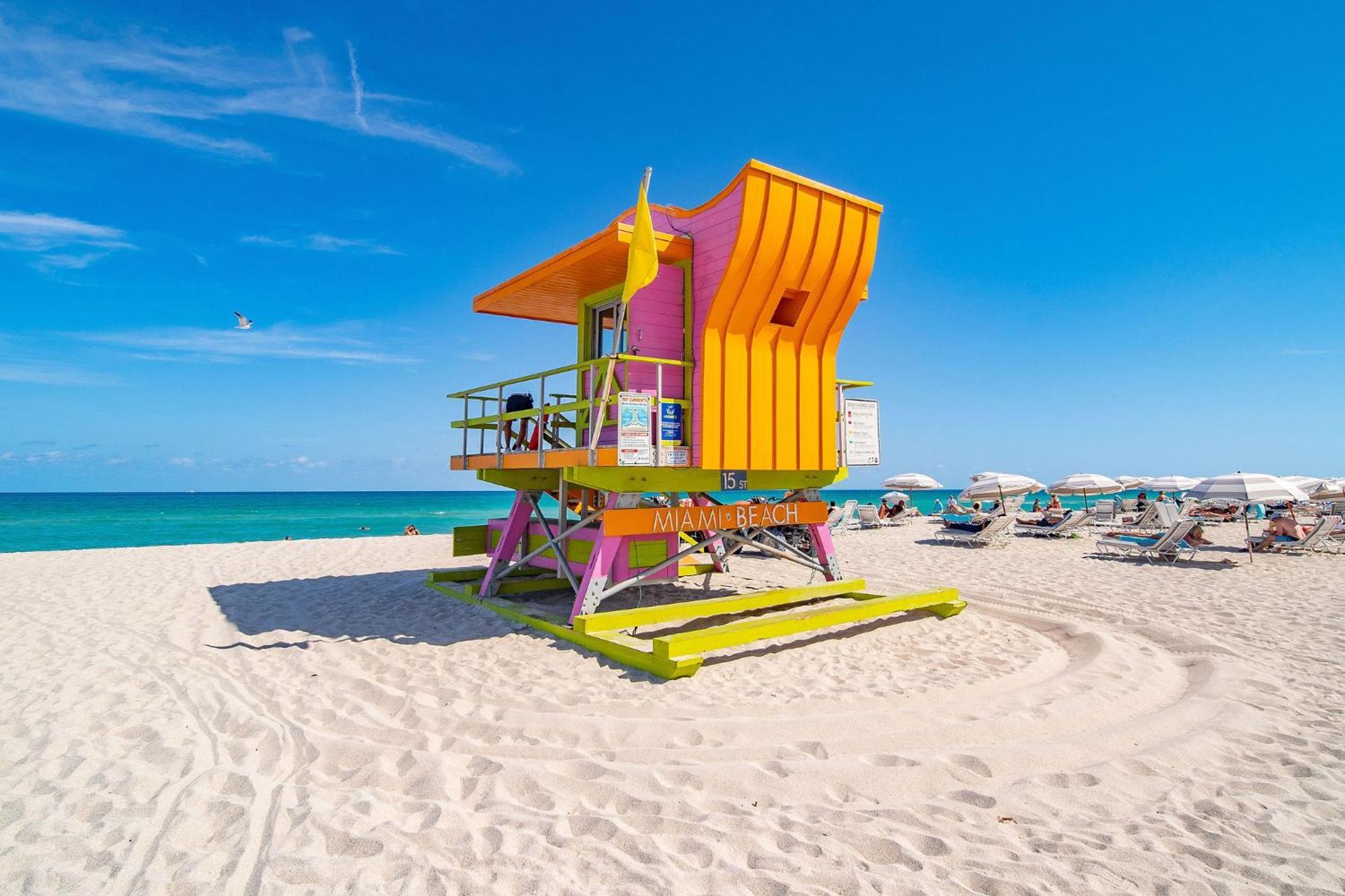 Beachy 1 B/R, W/2 Queen Beds, On Ocean Drive Beach Miami Beach Bagian luar foto